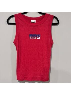 Where I’m From Boston Red Sleeveless Crop Top XL